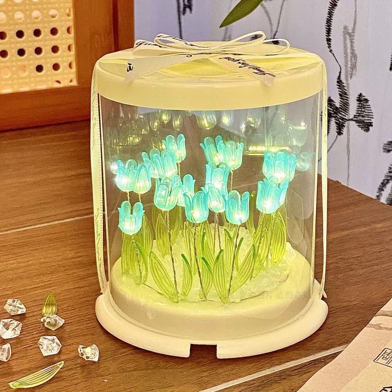 Decor Lighting Table Lamps - DIY Lampu Tulip Simulasi Bunga Kotak