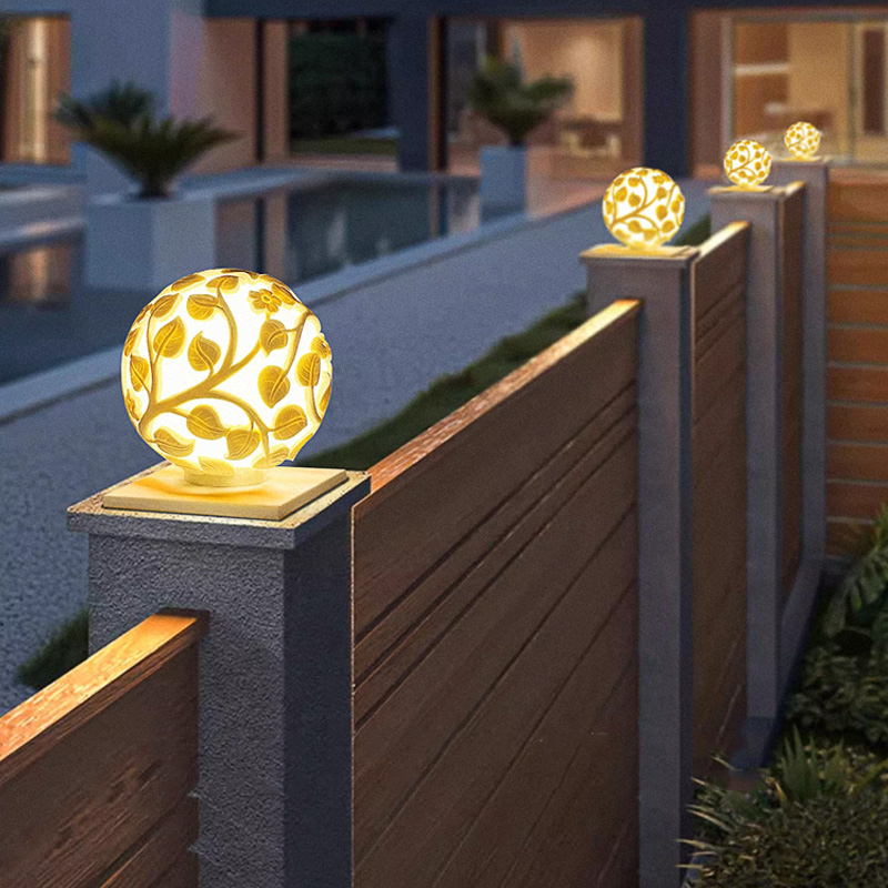Garden Lighting Decor - Lampu kolom luar ruangan lampu kolom