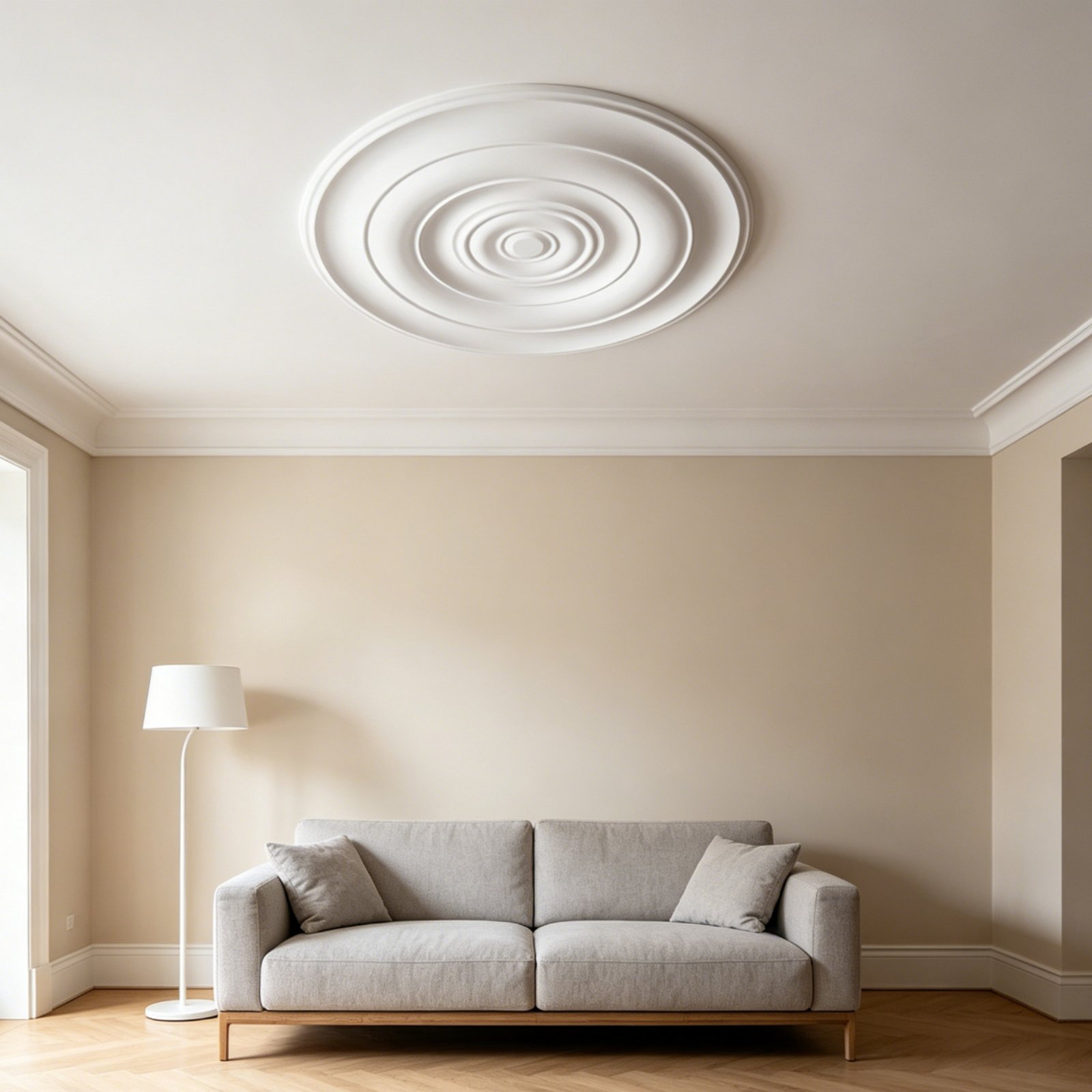 Lighting Decoration - Medali Plafon Bulat Desain Eropa Hiasan