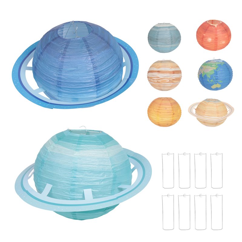 Lantern Paper Solar - A93Z 8 Buah Lentera Kertas Bertema