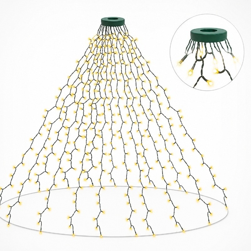 Garden Lighting Decor - Lampu LED USB Tahan Air, 8