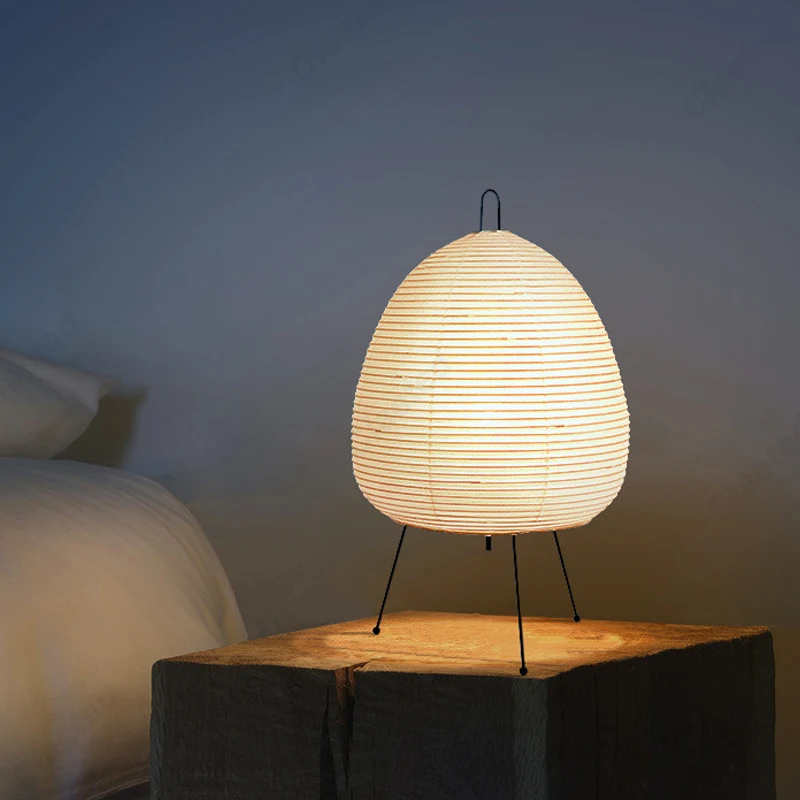 Lantern Paper Solar - Lampu Meja Kertas Desain Jepang Tripod