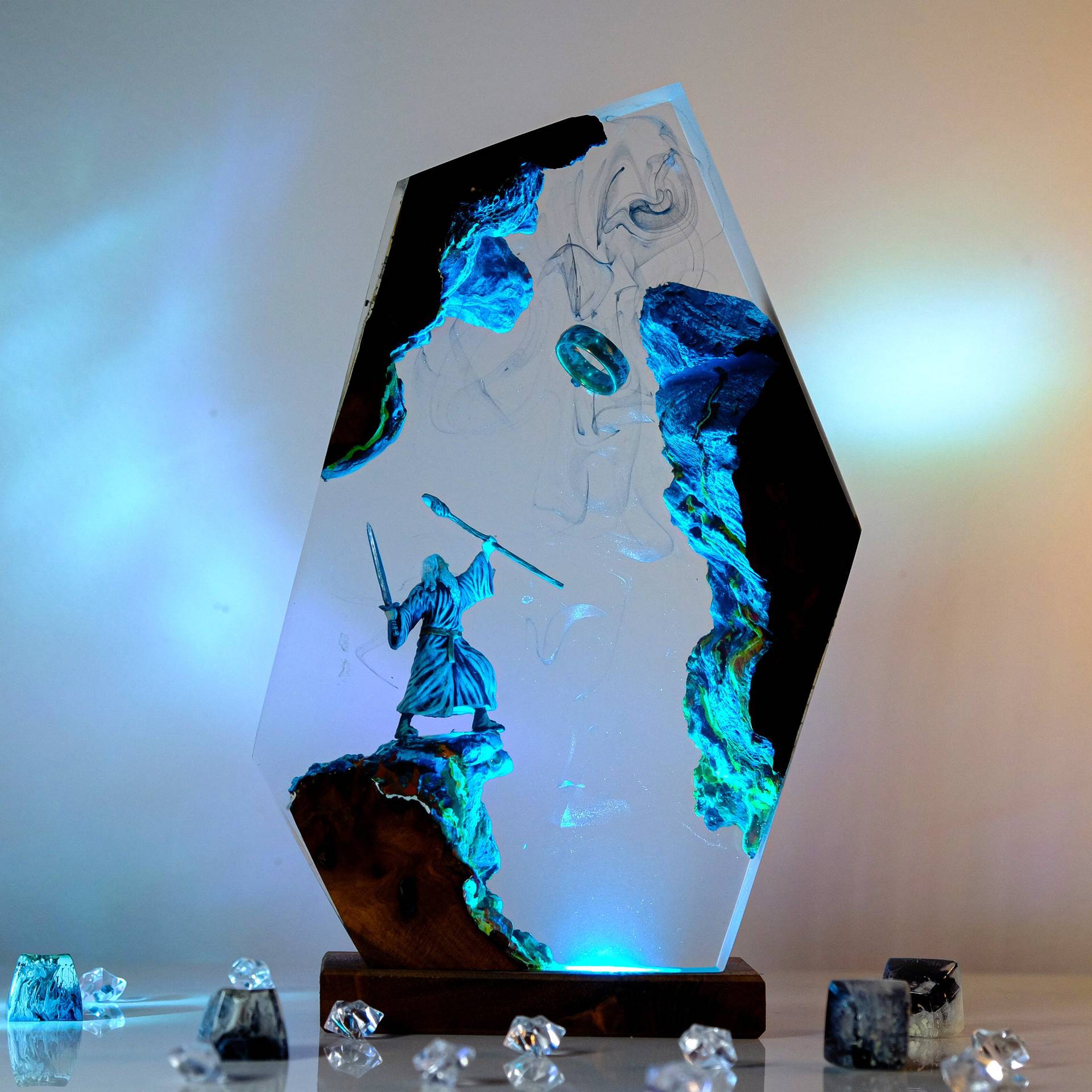 Lighting Decor Items - Lampu Resin Figur Adegan Film Cincin