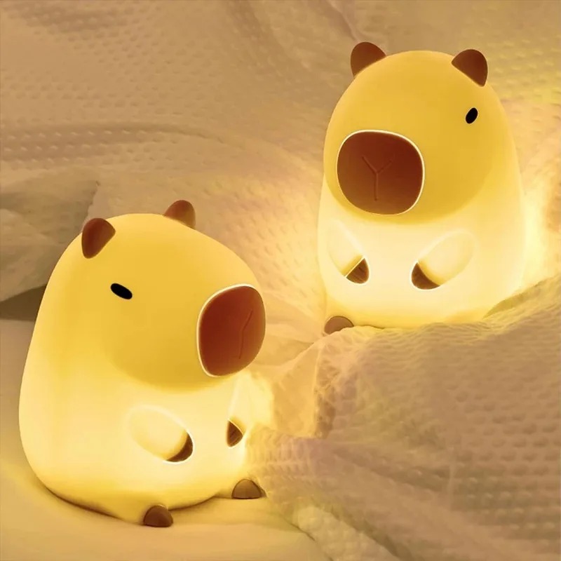 Decor Lighting Sales - Lampu Tidur Kapibara Lucu Kartun Silikon