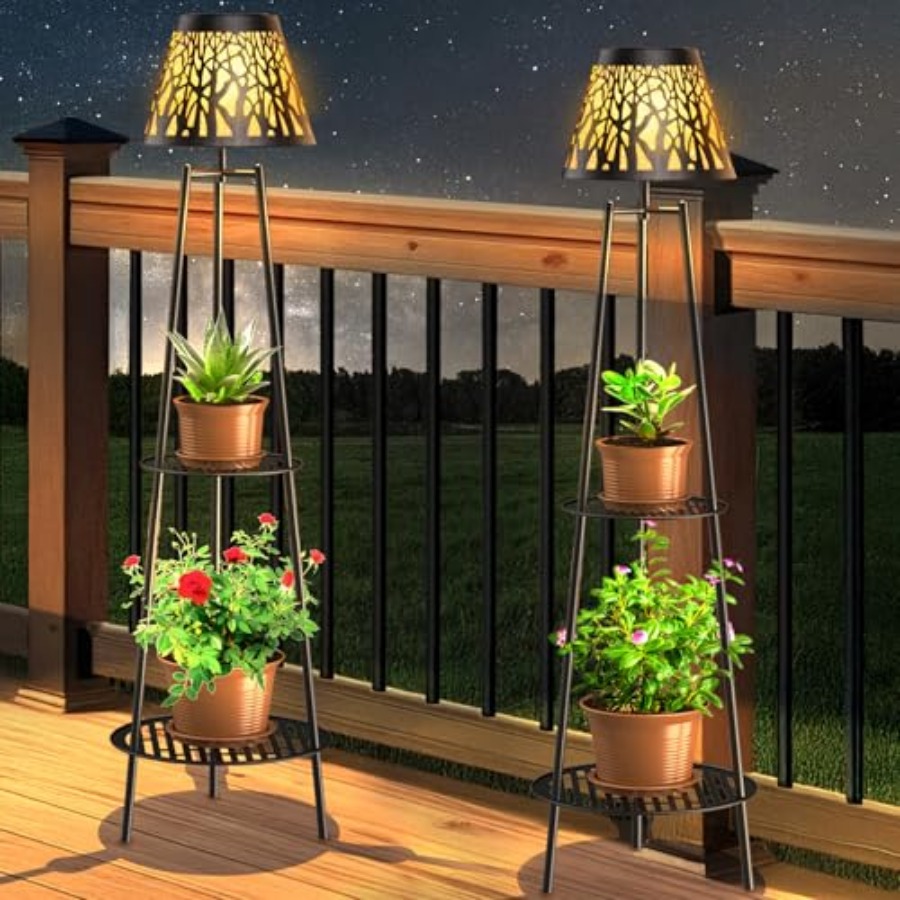 Garden Lighting Decor - 2 Paket Lampu Lantai Tenaga Surya