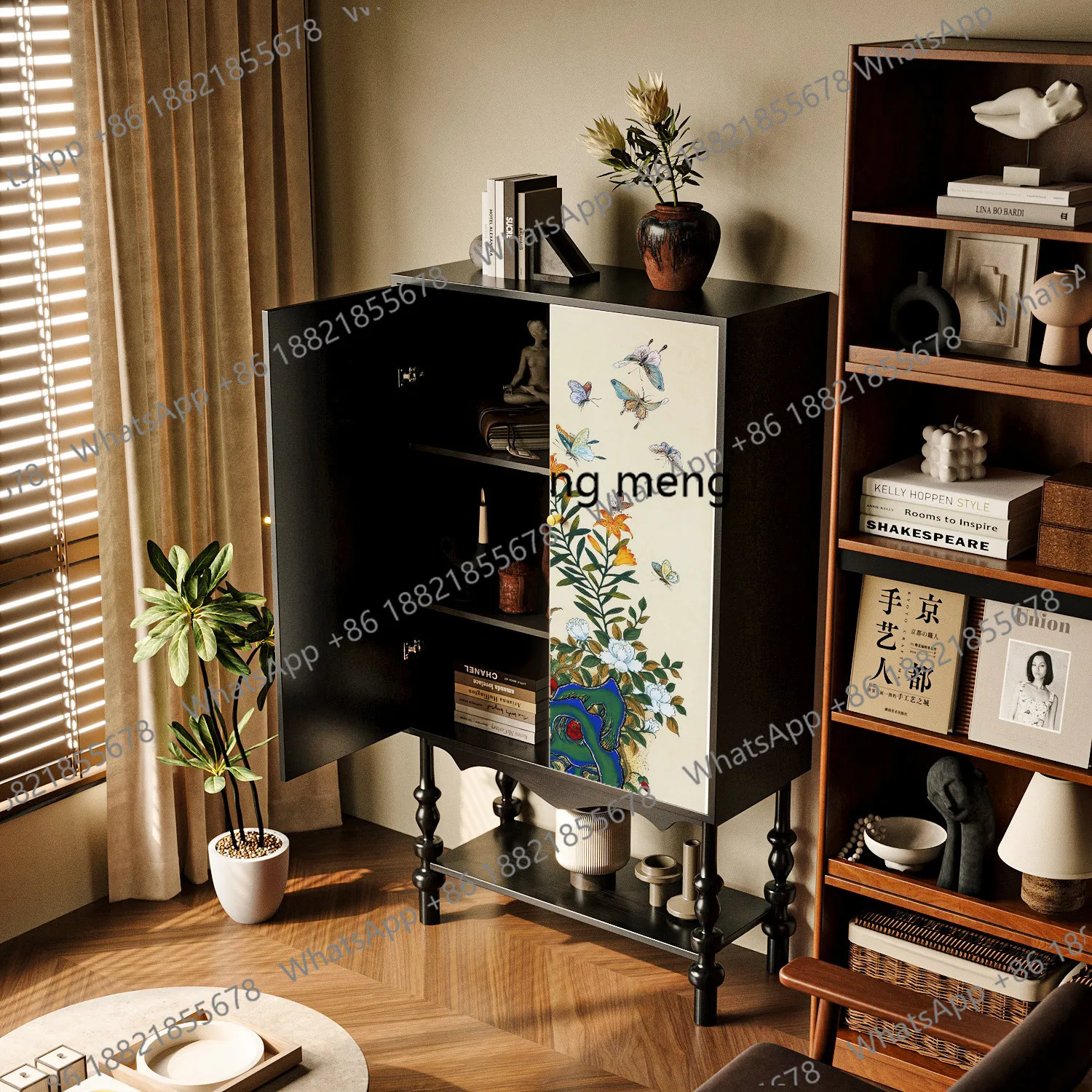 Decor Lighting Discount - Diskon Lemari Kabinet Kaki Tinggi Gaya