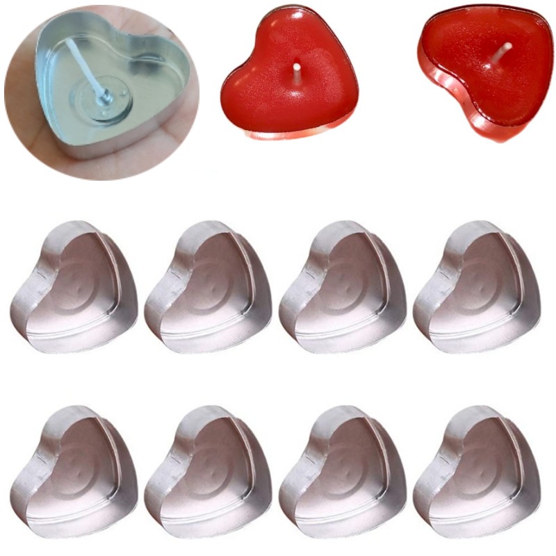 100 Set Bentuk Hati Kosong Alu - Candle Holder Set ulasan dan harga