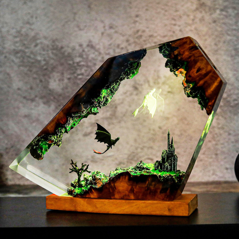 Lampu Malam Resin Kreatif Lamp - Decor Lighting Sales ulasan dan harga