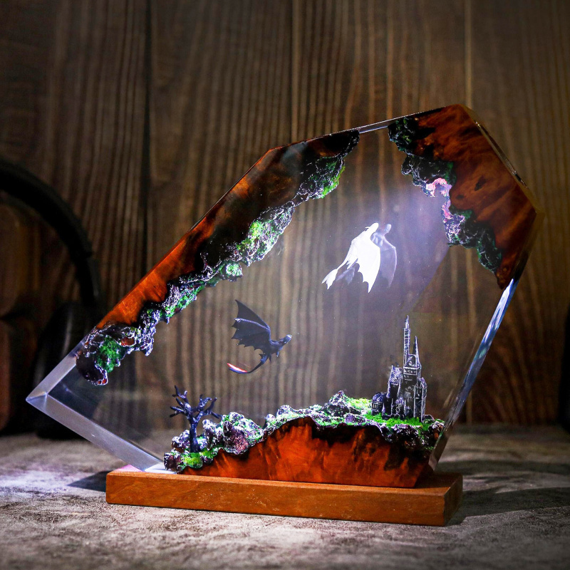 Lampu Malam Resin Kreatif Lamp - Decor Lighting Sales ulasan dan harga