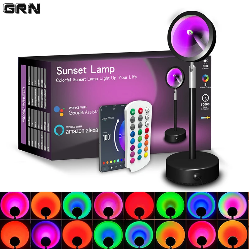 Lampu matahari terbenam LED pi - Touch Dimmer Lamp ulasan dan harga