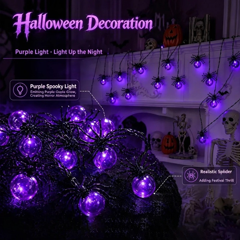 Lampu LED Bentuk Laba-laba Ber - Garden Lighting Decor ulasan dan harga
