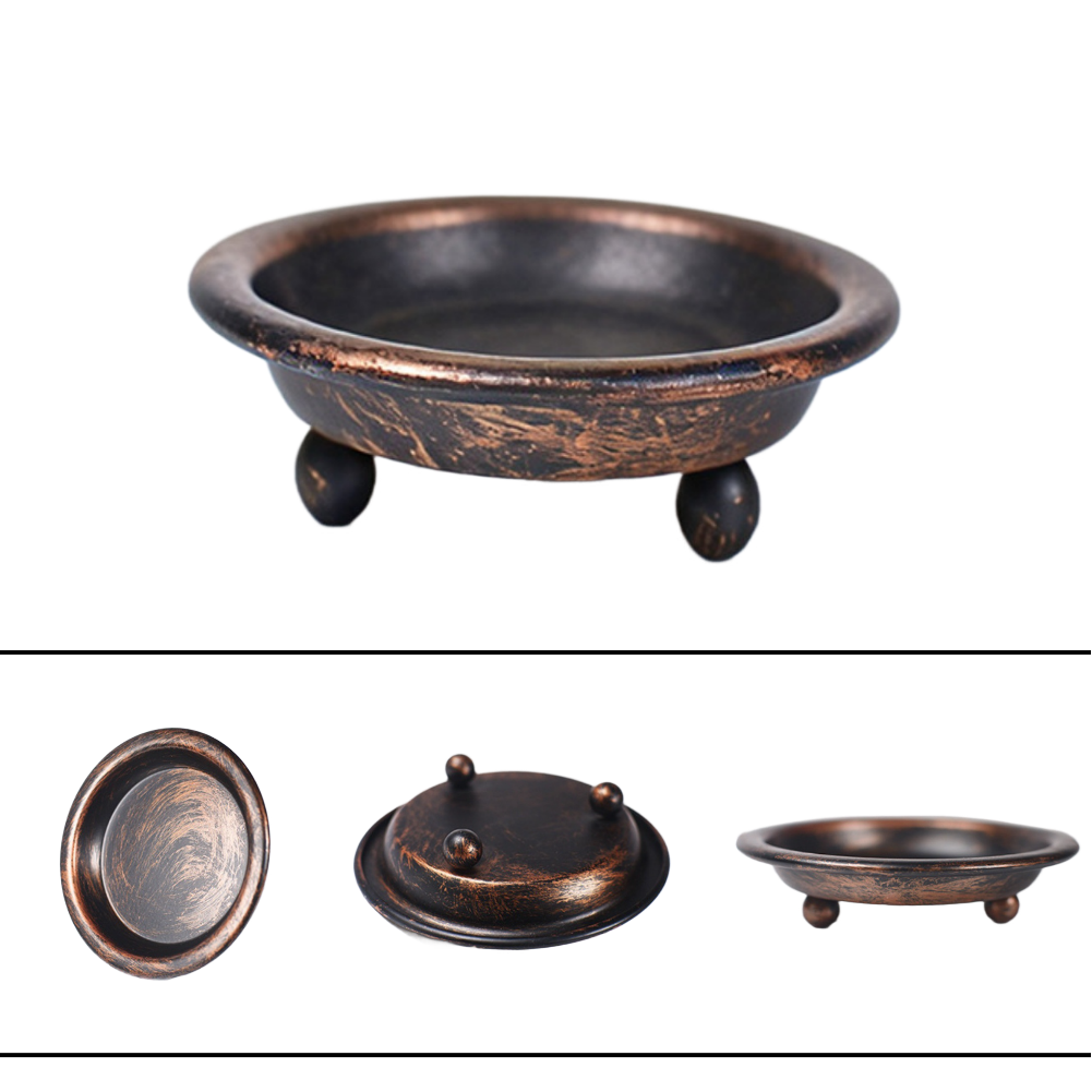 Set Nampan Lilin Bulat Hitam E - Candle Holder Set ulasan dan harga
