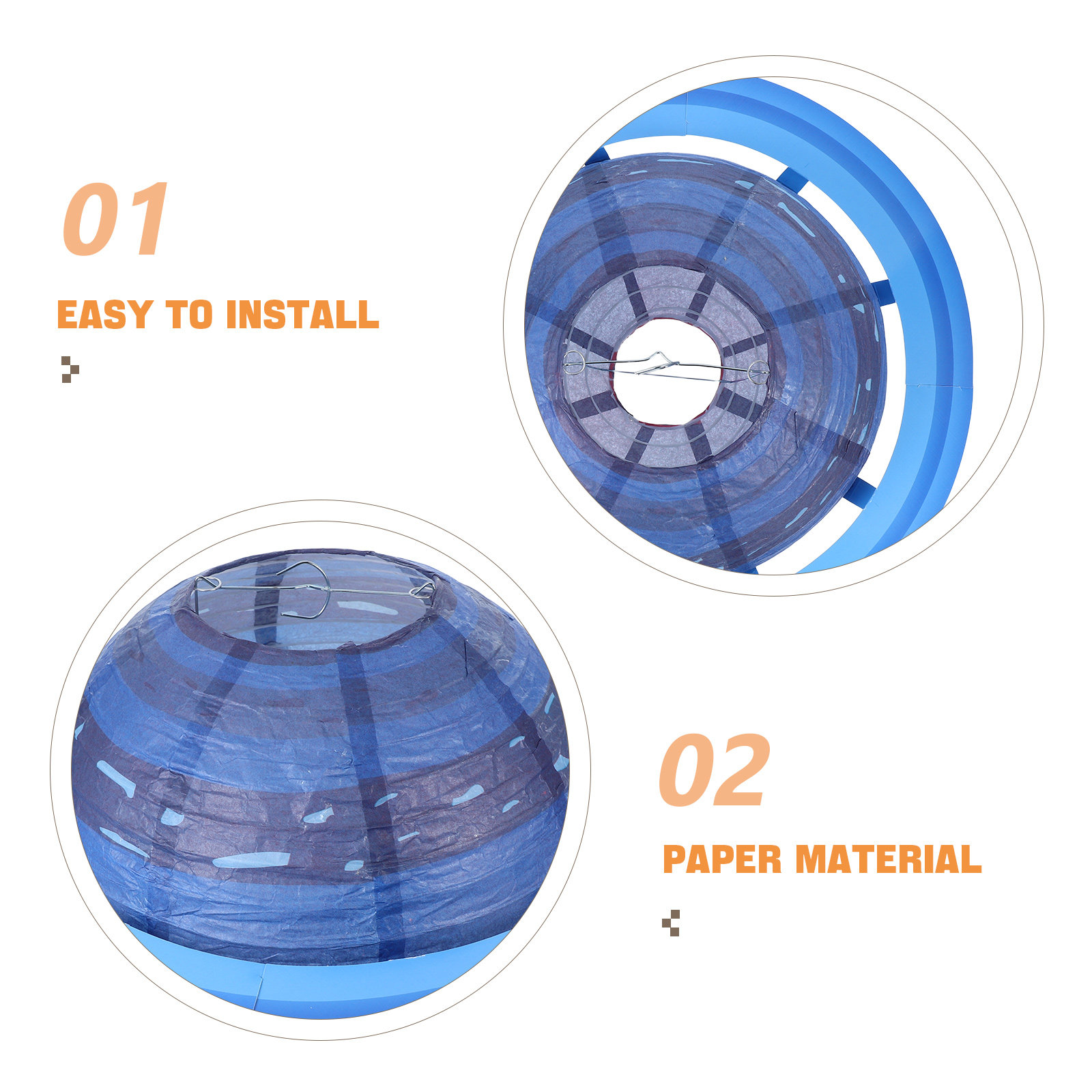 4 Buah Lentera Planet Kertas D - Lantern Paper Solar ulasan dan harga