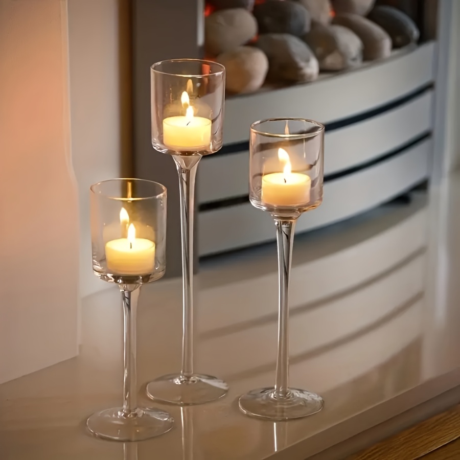 3PCS Set Tempat Lilin Kaca Tra - Candle Holder Set ulasan dan harga