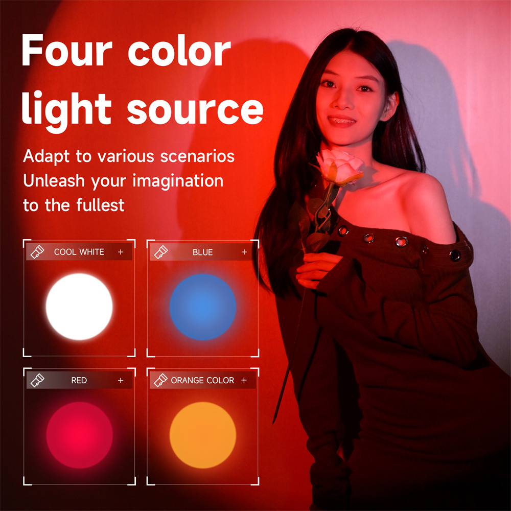 Senter Fotografi BARU 4-Warna  - Sunset Lamp Projection ulasan dan harga
