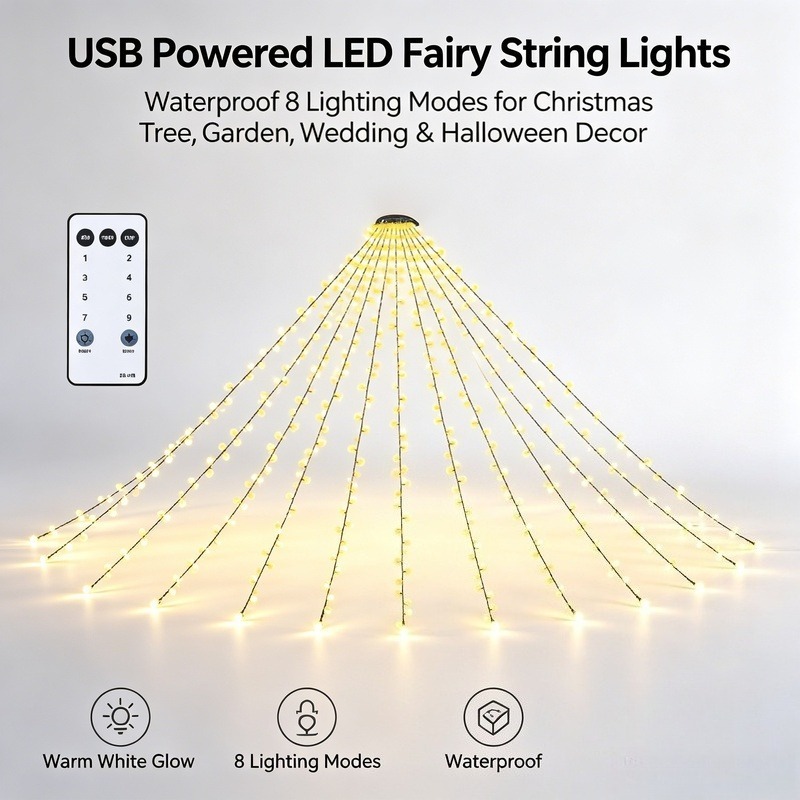Lampu LED USB Fairy String, La - Garden Lighting Decor ulasan dan harga