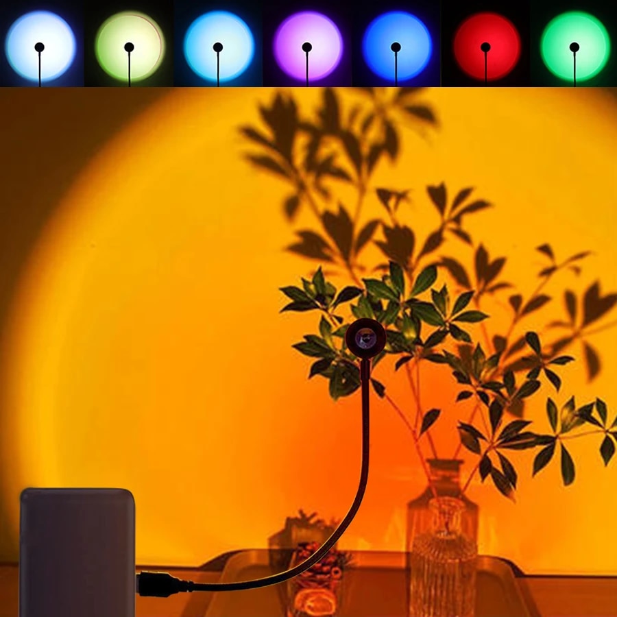 MeeToo lampu Led proyektor USB - Sunset Lamp Projection ulasan dan harga