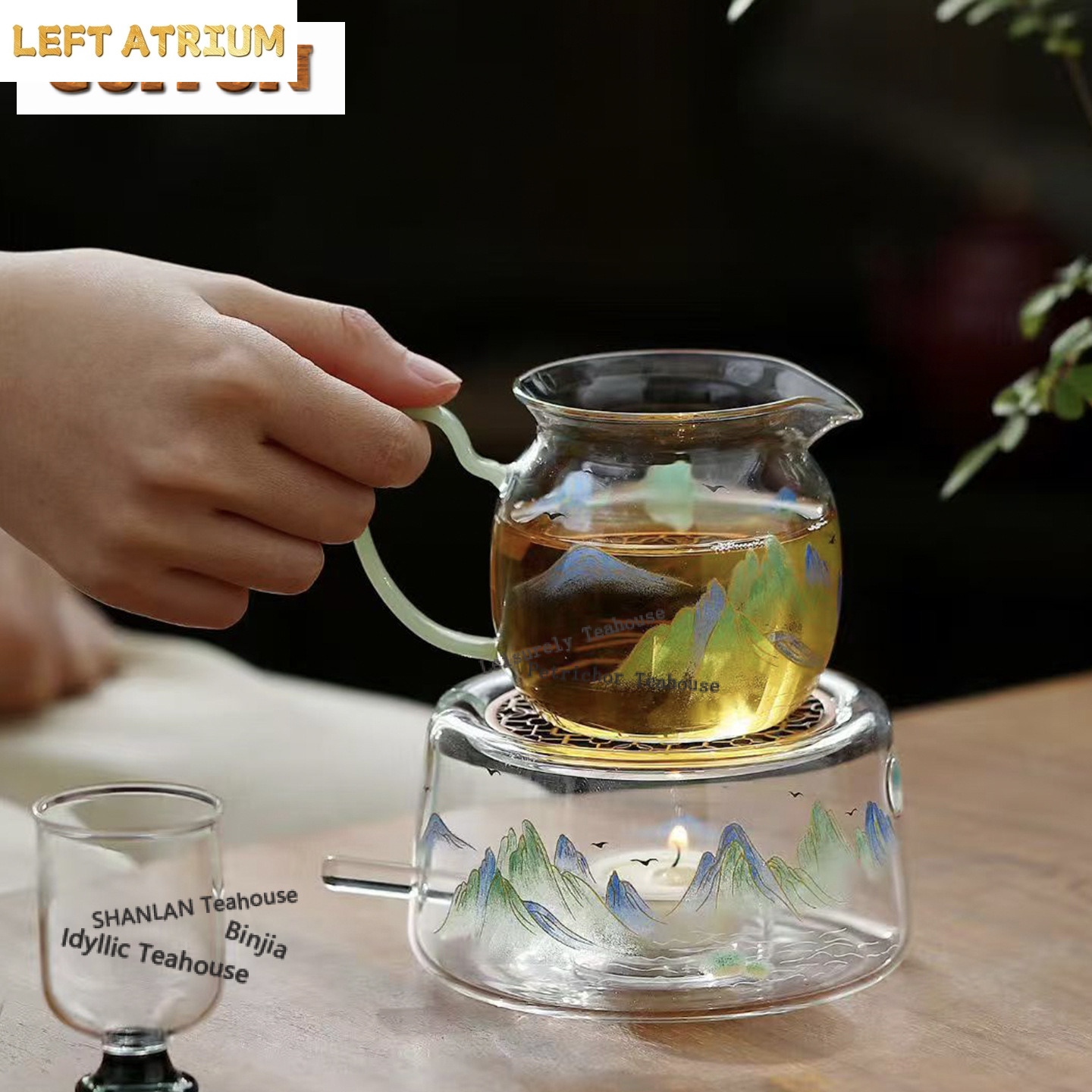 Pemanas Teh Kaca Tahan Panas T - Candle Holder Set ulasan dan harga