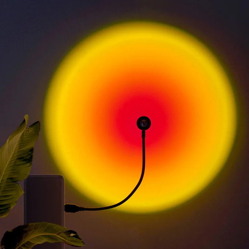 1-4 Buah Lampu Matahari Terben - Sunset Lamp Projection ulasan dan harga