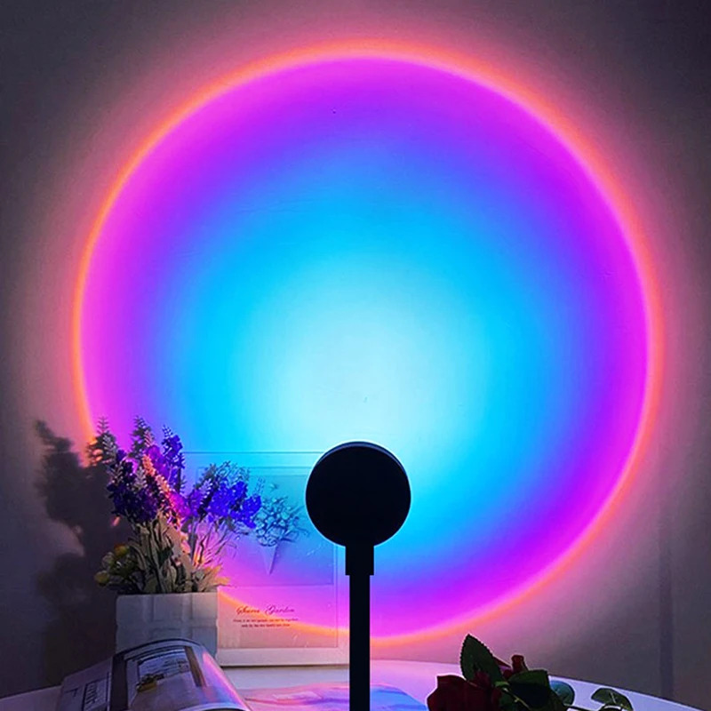1-4 Buah Lampu Matahari Terben - Sunset Lamp Projection ulasan dan harga