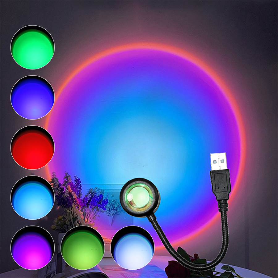 Lampu Proyektor LED USB Sunset - Sunset Lamp Projection ulasan dan harga