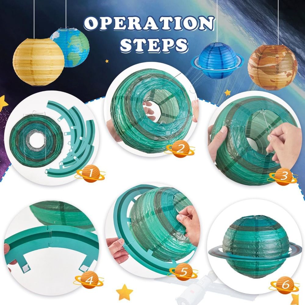 Lampu Kertas Planet Sistem Tat - Lantern Paper Solar ulasan dan harga
