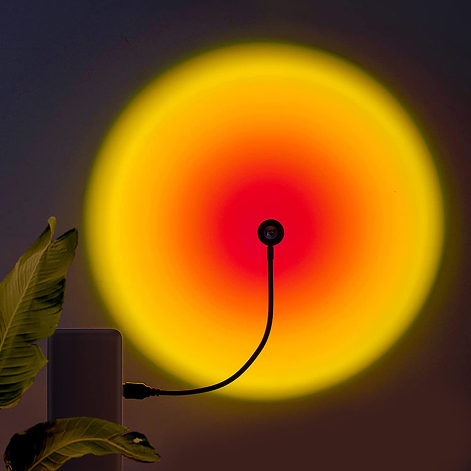 1x USB Lampu Matahari Terbenam - Sunset Lamp Projection ulasan dan harga