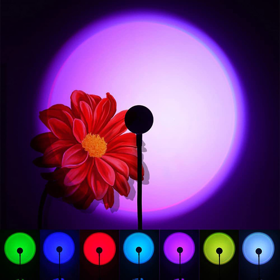 1x USB Lampu Matahari Terbenam - Sunset Lamp Projection ulasan dan harga