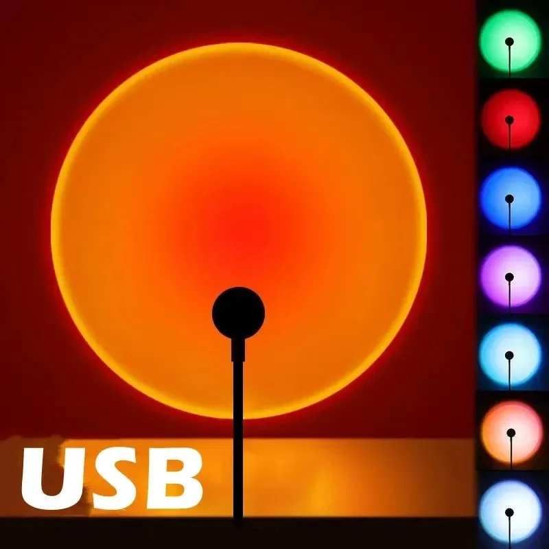 Lampu Proyeksi USB Suasana Pel - Sunset Lamp Projection ulasan dan harga