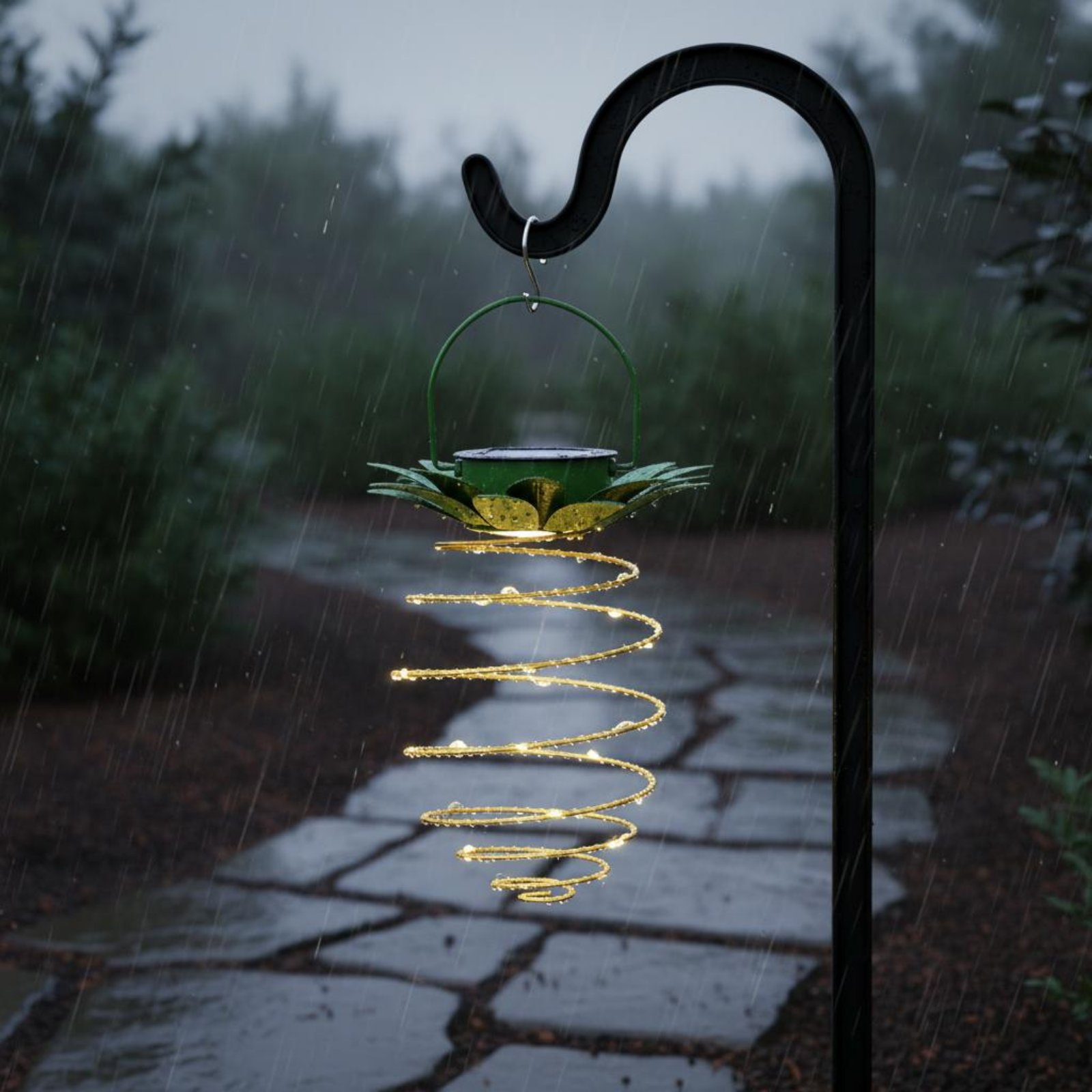 2 Buah Lampu Nanas Tenaga Sury - Garden Lighting Decor ulasan dan harga