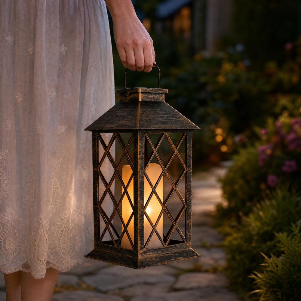 Lentera Surya Retro, Lentera L - Garden Lighting Decor ulasan dan harga