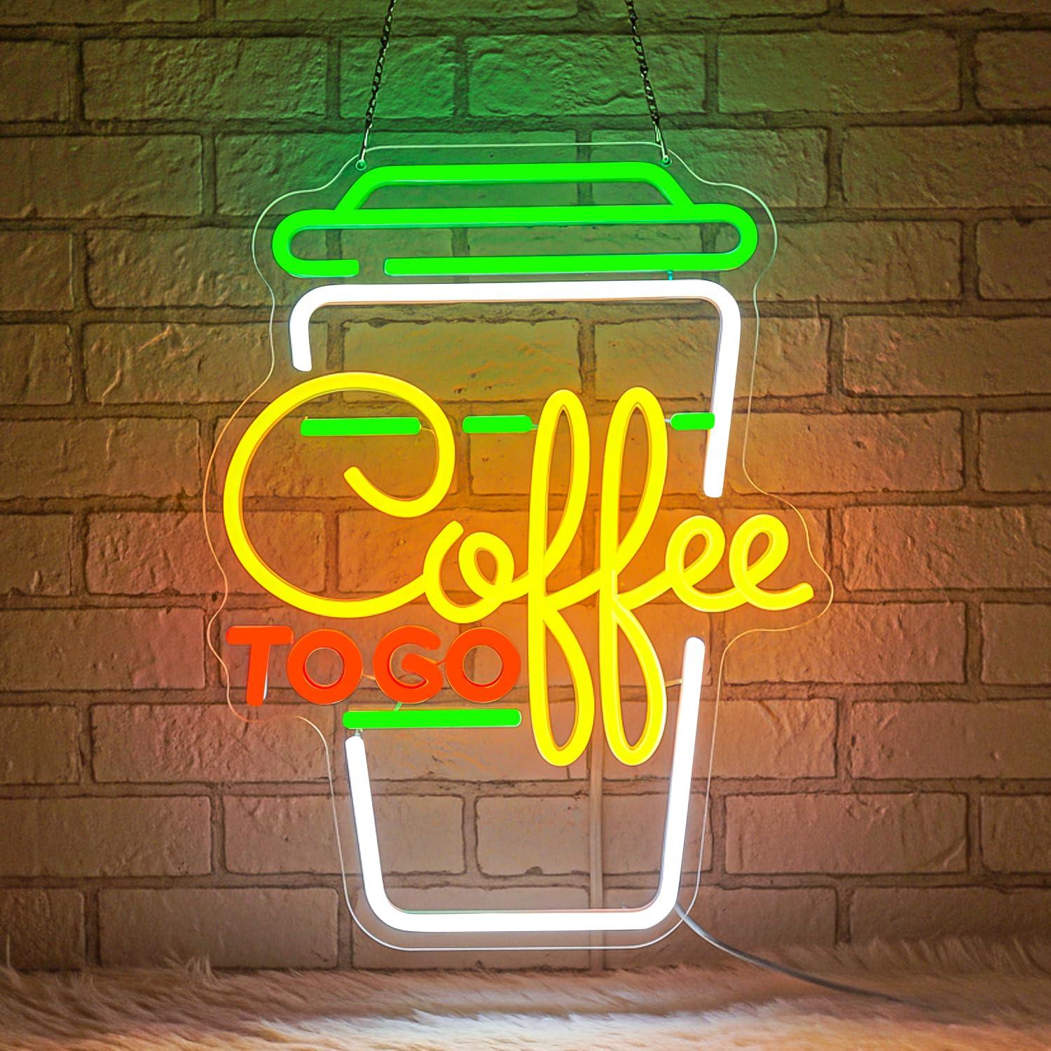 Lampu LED Neon Sign Kopi USB y - Lighting Decor For Home ulasan dan harga