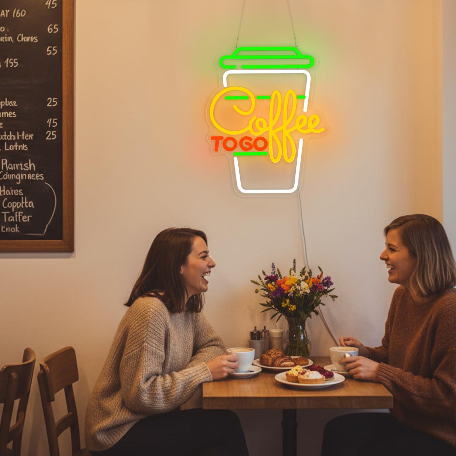 Lampu LED Neon Sign Kopi USB y - Lighting Decor For Home ulasan dan harga