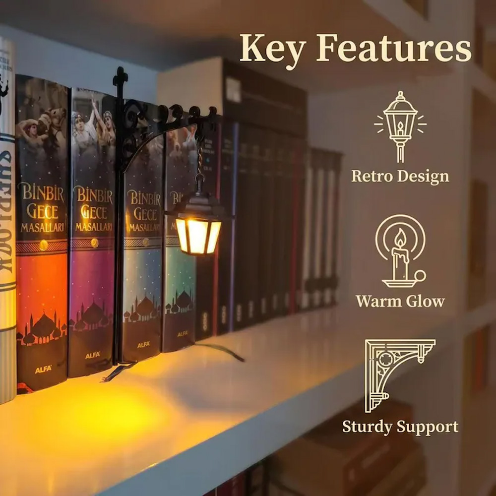 Lampu Hias Rak Buku Gaya Retro - Lighting Decoration ulasan dan harga