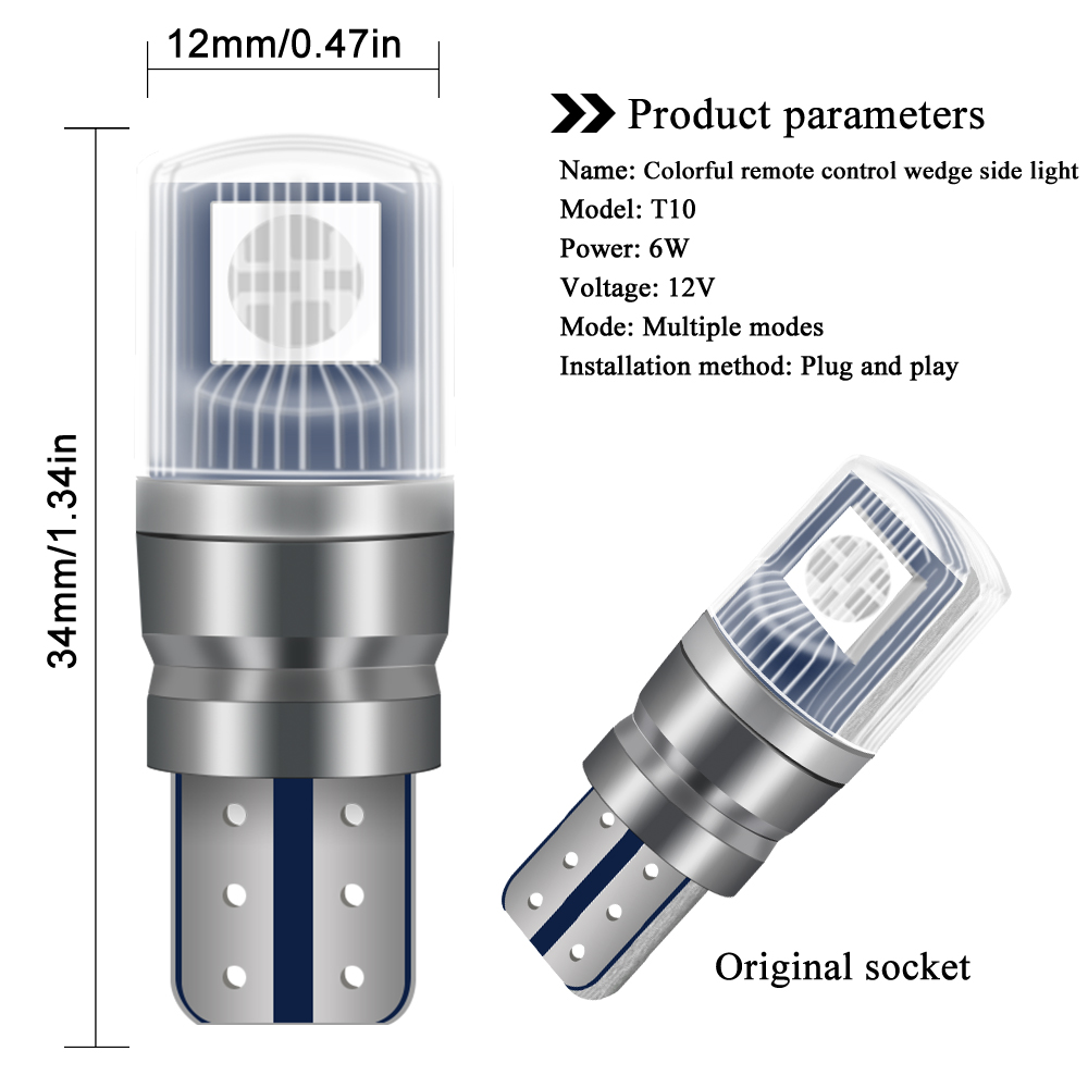 2 Buah Lampu LED T10 untuk Mob - Touch Dimmer Lamp ulasan dan harga