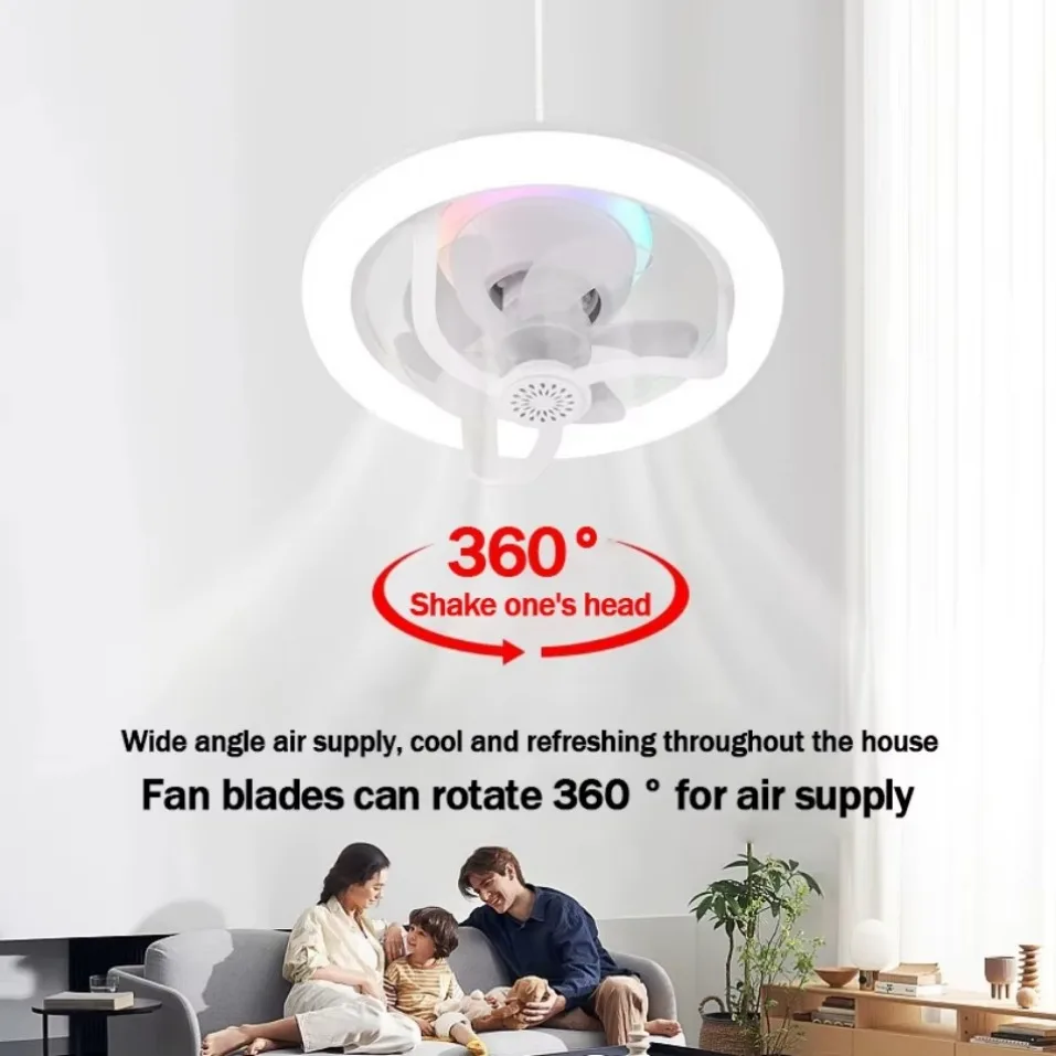 360 ° Bohlam Kipas Langit-lang - Decor Lighting Ceiling Fans ulasan dan harga