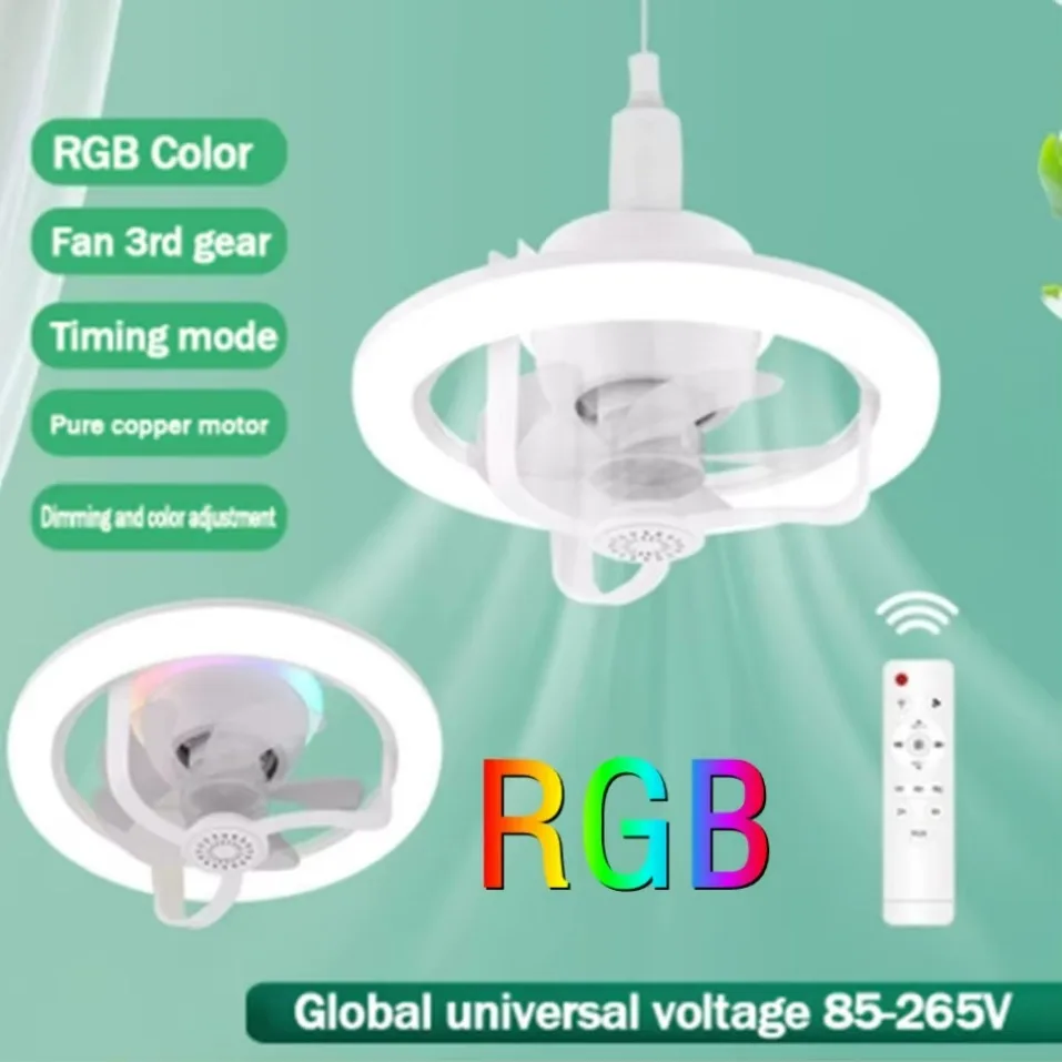 360 ° Bohlam Kipas Langit-lang - Decor Lighting Ceiling Fans ulasan dan harga