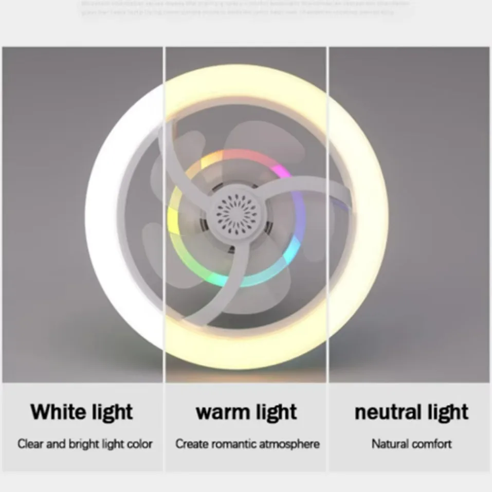 360 ° Bohlam Kipas Langit-lang - Decor Lighting Ceiling Fans ulasan dan harga