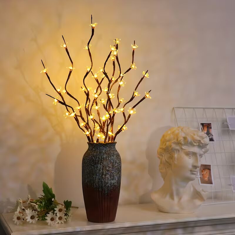 1/2 Buah 20LED Lampu Cabang Po - Decor Lighting Table Lamps ulasan dan harga
