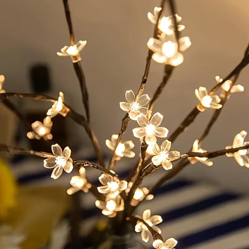 1/2 Buah 20LED Lampu Cabang Po - Decor Lighting Table Lamps ulasan dan harga