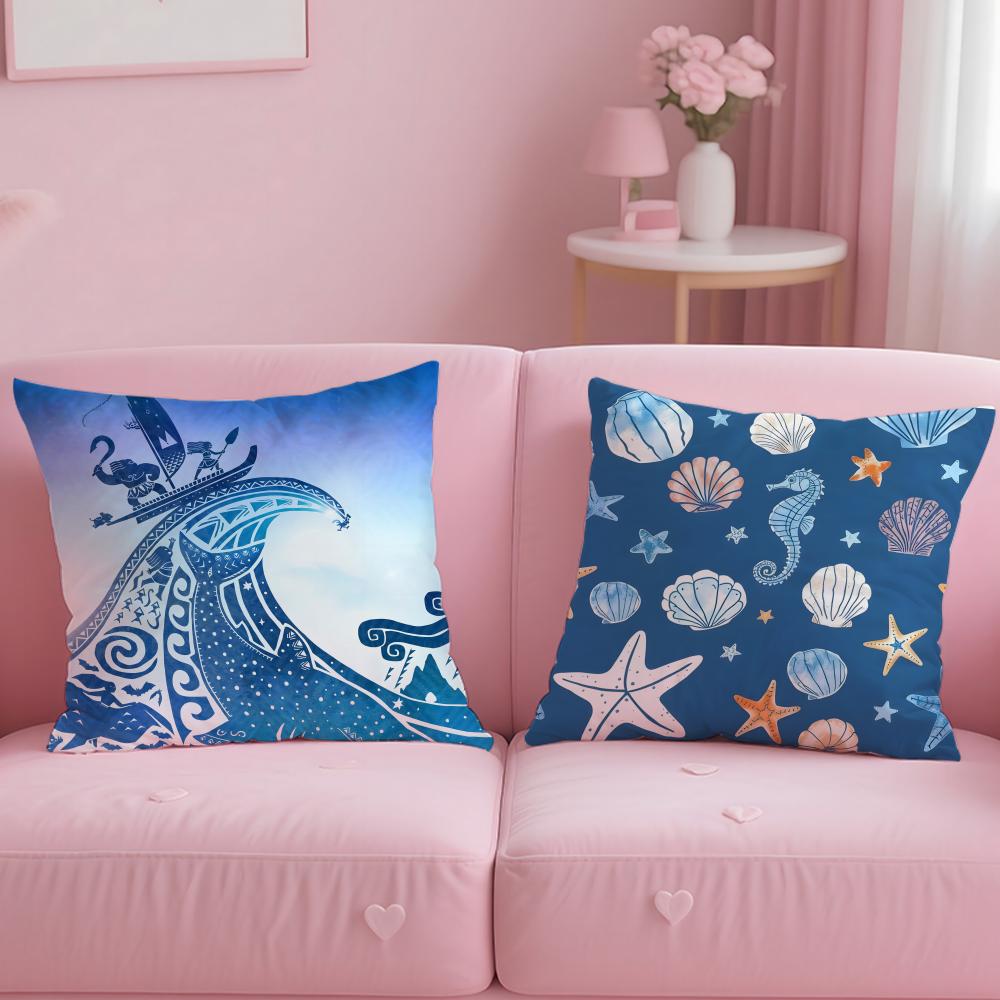 Sarung Bantal Motif Riak Laut  - Lighting Decor And Beyond ulasan dan harga