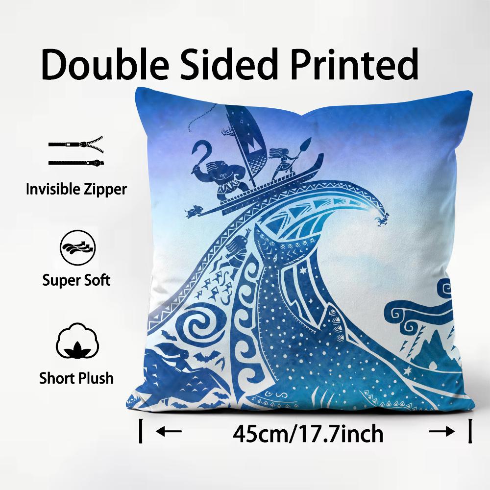 Sarung Bantal Motif Riak Laut  - Lighting Decor And Beyond ulasan dan harga