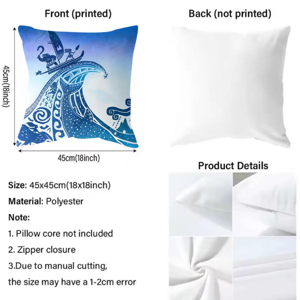 Sarung Bantal Motif Riak Laut  - Lighting Decor And Beyond ulasan dan harga