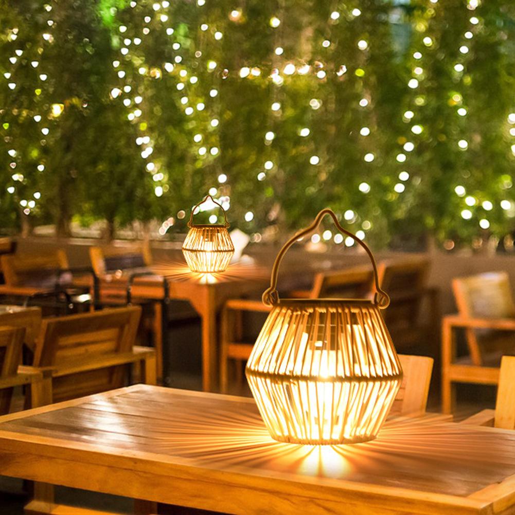 Lampu Rotan Tenaga Surya Tahan - Garden Lighting Decor ulasan dan harga