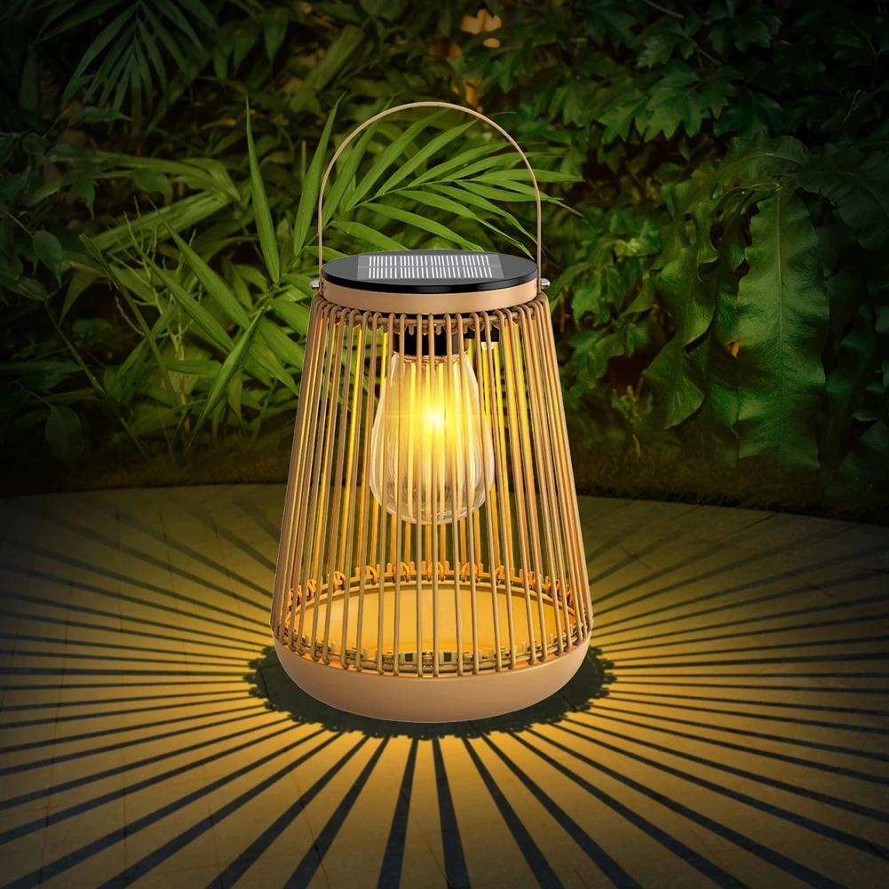 Lampu Rotan Tenaga Surya Tahan - Garden Lighting Decor ulasan dan harga