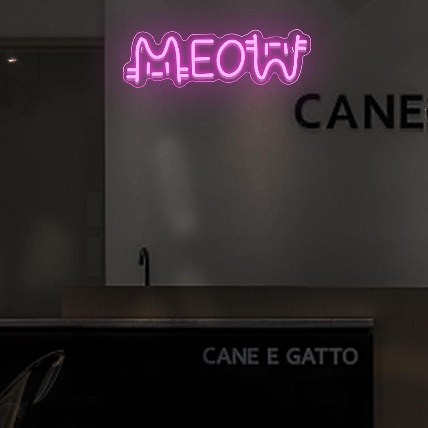 Lampu Neon LED Meow Bertenaga  - Lighting Decor For Home ulasan dan harga
