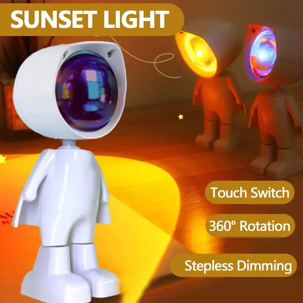 Astronot Robot proyeksi pelang - Sunset Lamp Projection ulasan dan harga