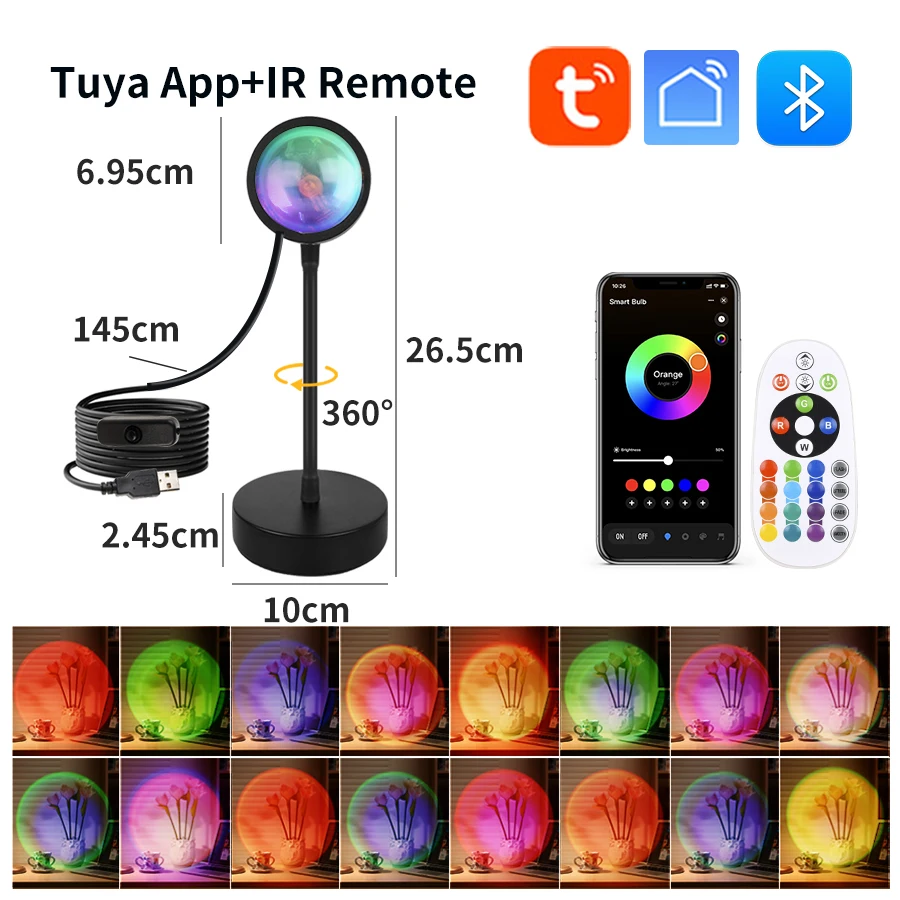Lampu Matahari Terbenam Pintar - Sunset Lamp Projection ulasan dan harga