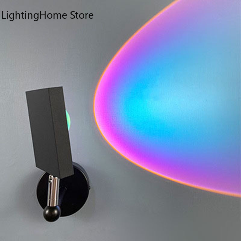 Lampu Dinding Proyeksi Pelangi - Sunset Lamp Projection ulasan dan harga