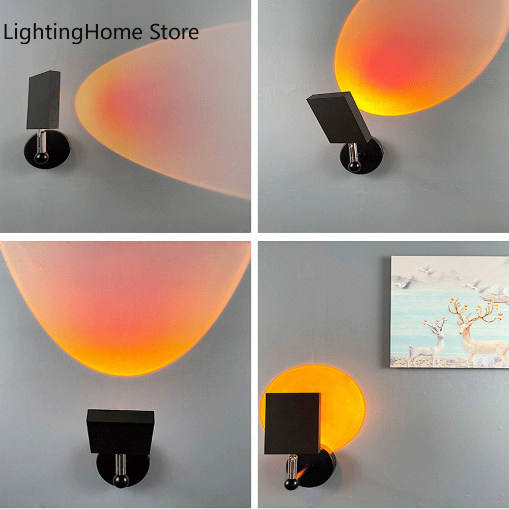 Lampu Dinding Proyeksi Pelangi - Sunset Lamp Projection ulasan dan harga